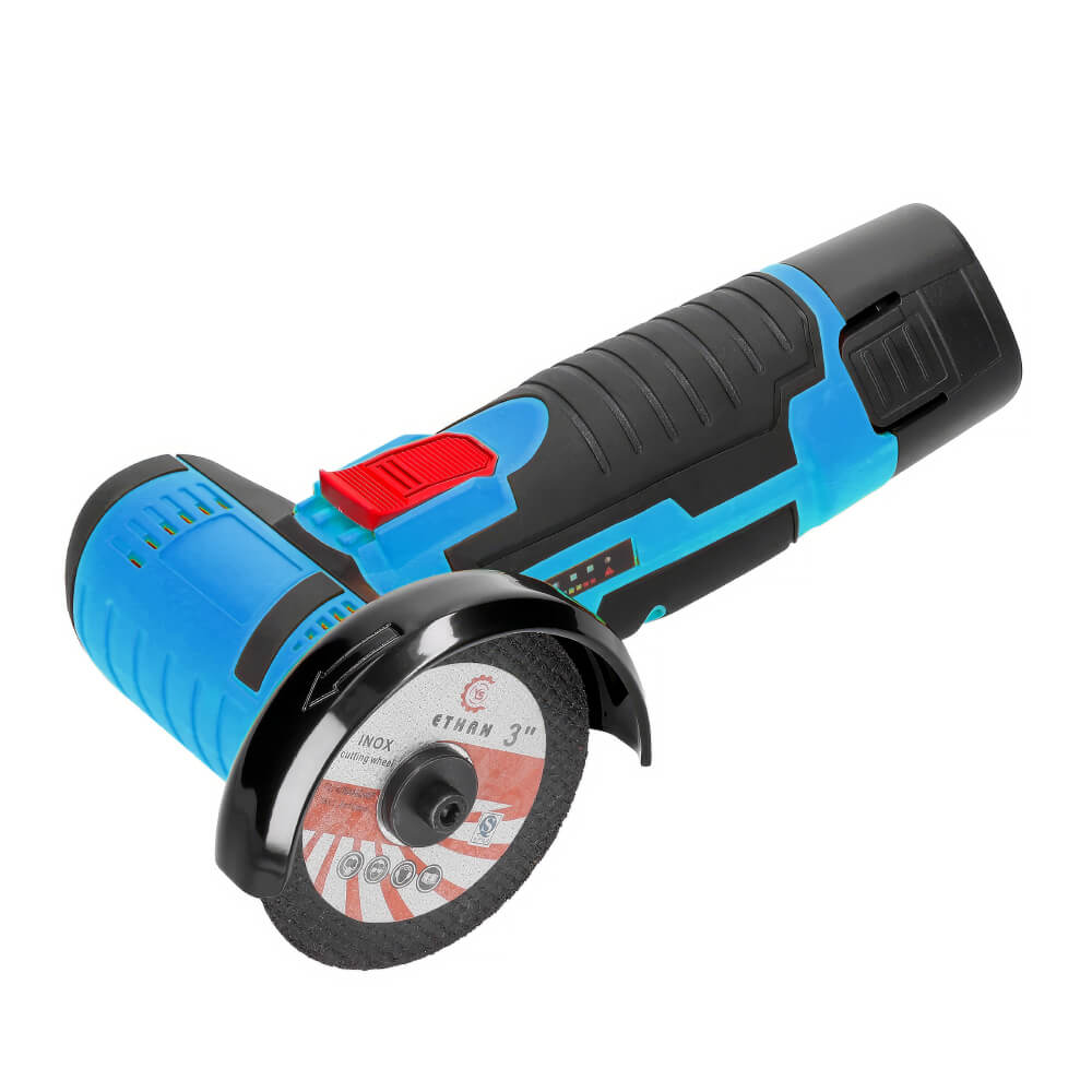 12V Cordless Mini Angle Grinder 19500 RPM Handheld Power Tool