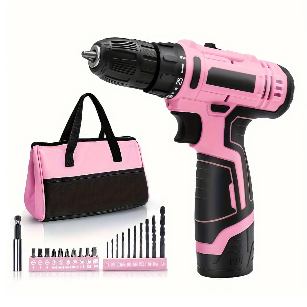 12V Cordless Drill Driver Set Electric Power Tool Kit