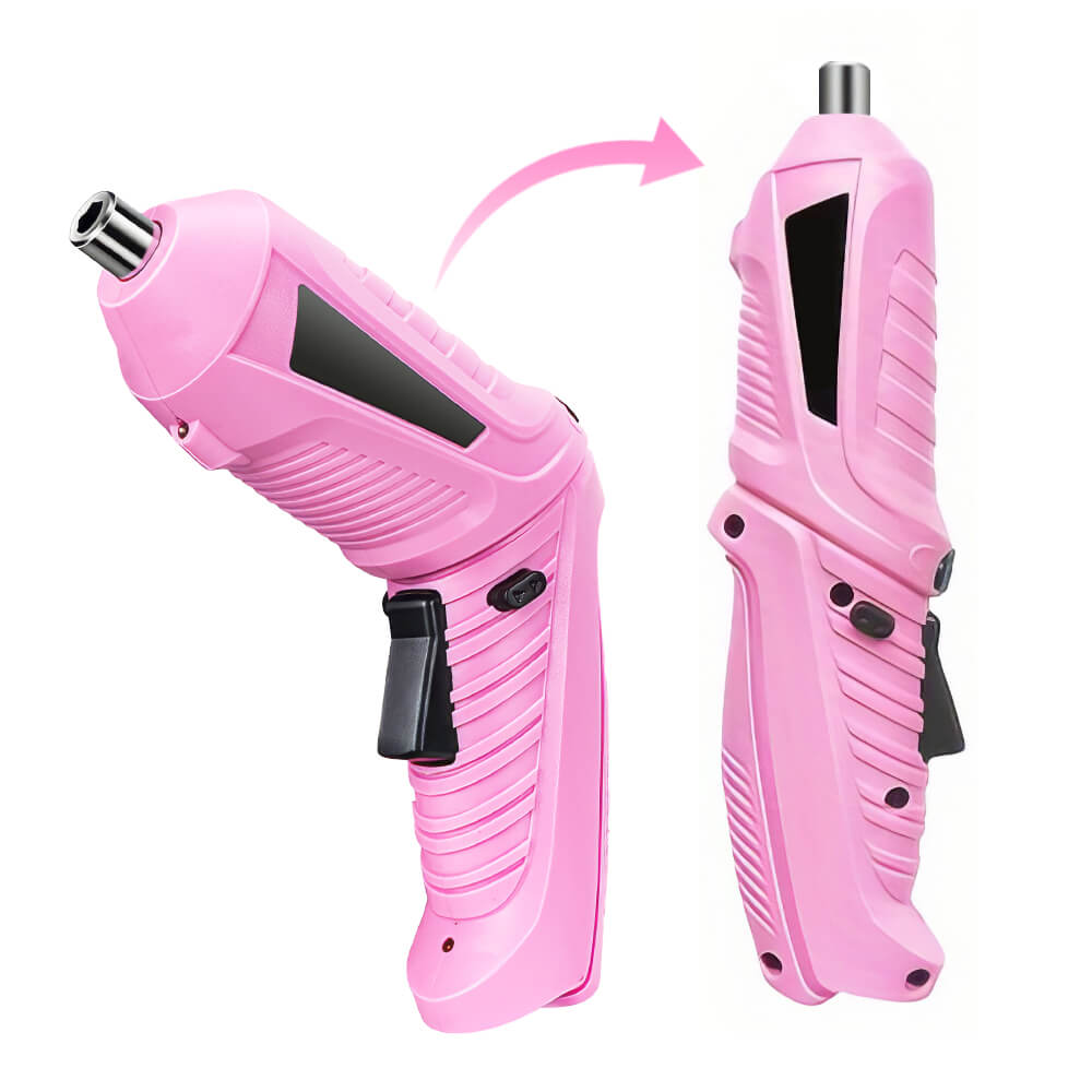 Cordless Electric Screwdriver Set with Rechargeable Battery and Charger
