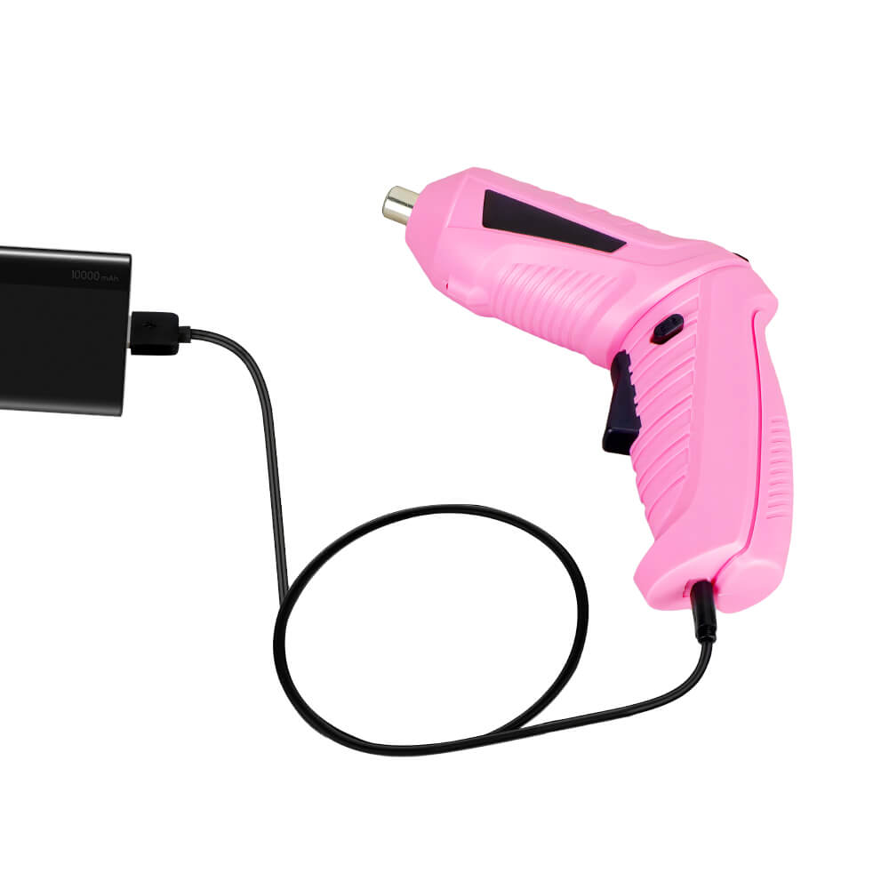 Cordless Electric Screwdriver Set with Rechargeable Battery and Charger