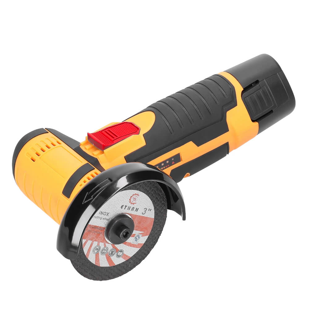 12V Cordless Mini Angle Grinder 19500 RPM Handheld Power Tool
