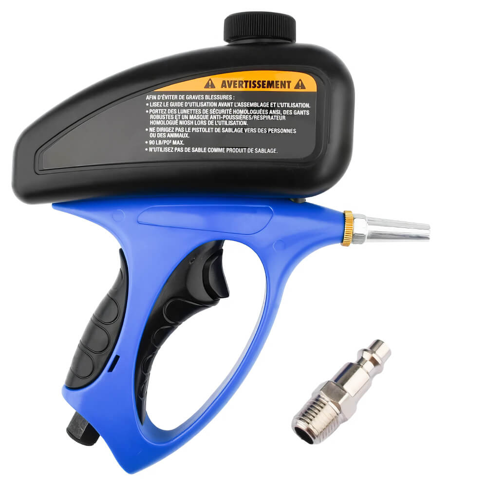 Portable Handheld Gravity Sandblaster Rust Paint and Stain Removal Tool