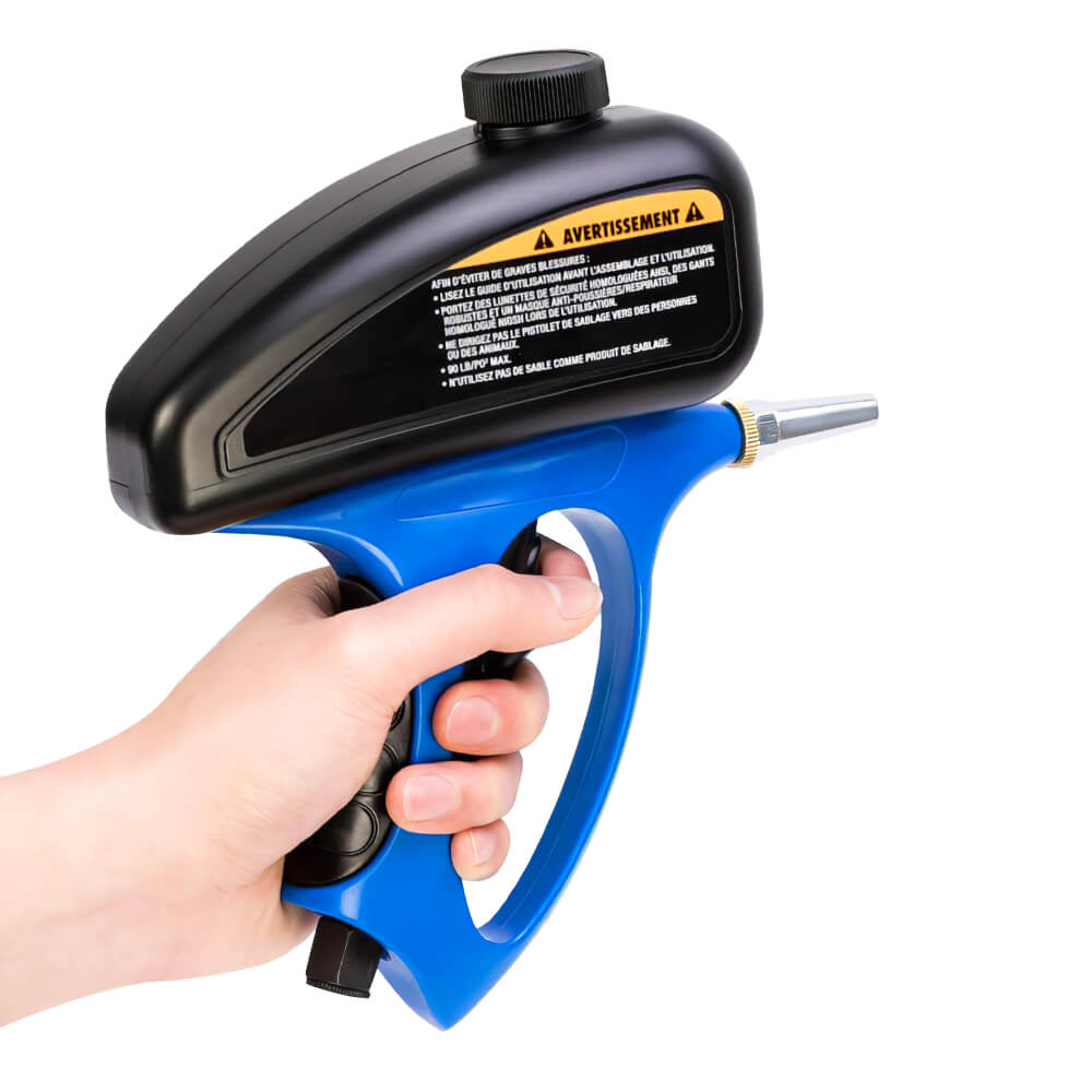 Portable Handheld Gravity Sandblaster Rust Paint and Stain Removal Tool