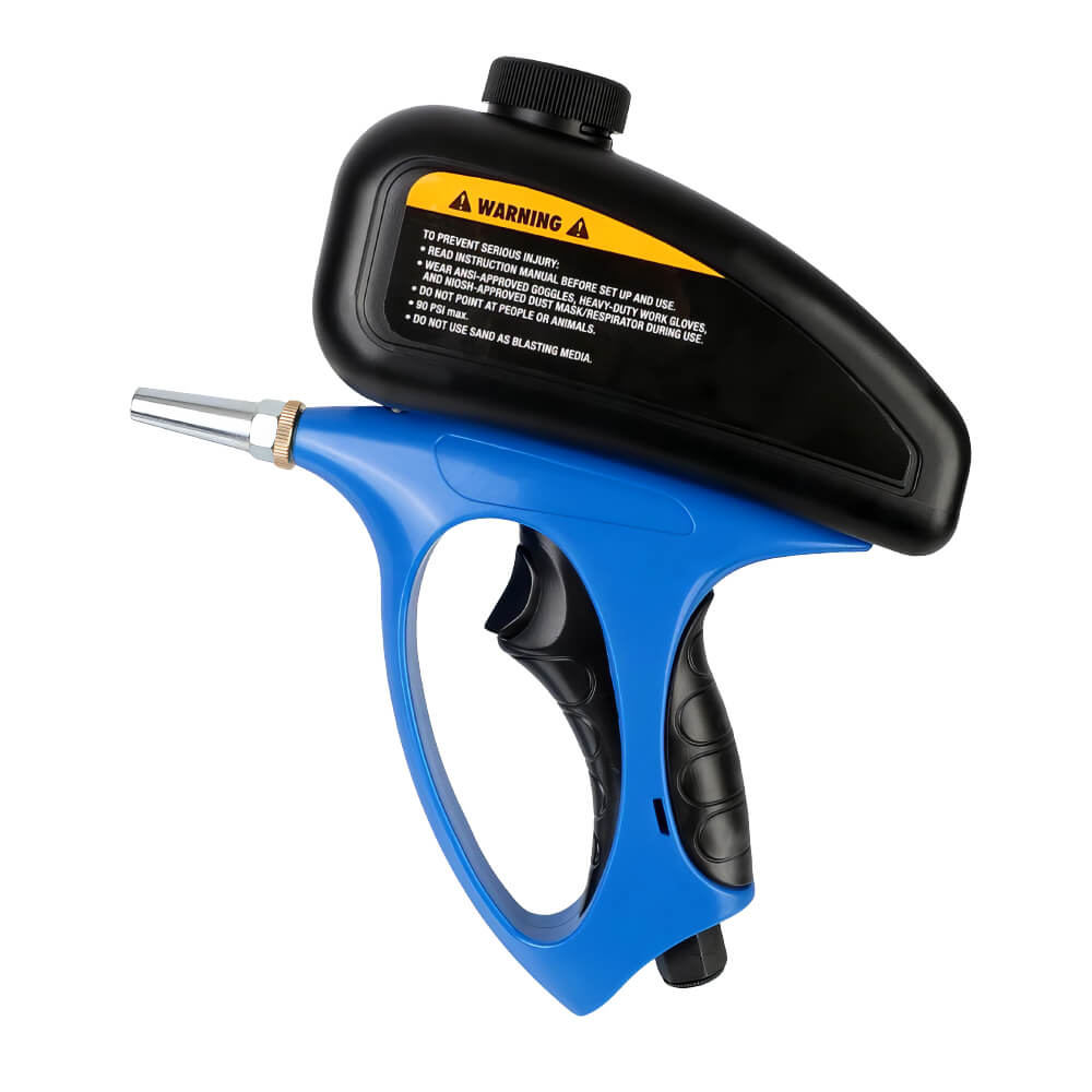 Portable Handheld Gravity Sandblaster Rust Paint and Stain Removal Tool